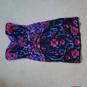 80's Nadine Sequin fitted dress